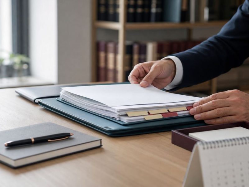 Advogado organiza um processo jurídico antes da entrada em vigor das novas regras do processo penal através da Lei n.º 34/2026 .